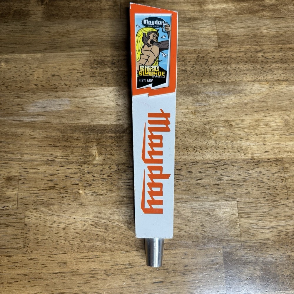 Mayday Brewery Big Blonde Blonde‎ Ale Beer Tap Handle Beer Hugs Rock N Roll